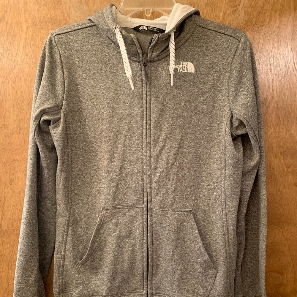 The North Face Women's Gray Full-Zip Hoodie Size Small